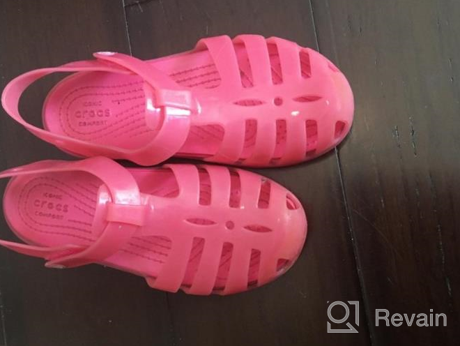 img 1 attached to 👧 Crocs Children's Isabella Sandal Preschool - Water Shoes, Slip-On Kid's Sandals review by Zha Rivera