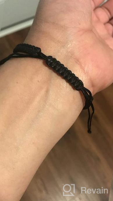 img 1 attached to RINHOO 2PC/Set Stainless Steel 8-Infinity Couple Bracelet: Stylish Braided Leather Rope Bangle for Adjustable Wrist Fit (7-9 Inch) - Perfect for Lover Friendship review by Brian Rogers