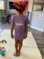 img 1 attached to 👸 Adorable Birthday Girl Shirt: Perfect Party Outfit with Princess Crown - Girls Fitted T-Shirt review by Katrina Brown