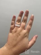 картинка 1 прикреплена к отзыву Egnaro Silicone Wedding Ring For Women,Thin And Stackble Braided Rubber Wedding Bands,No-Toxic,Skin Safe от Mona Kohkayne