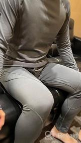 img 7 attached to Mens Thermal Underwear Set Fleece Lined Long Johns Base Layer Long Sleeve Shirts Leggings Winter