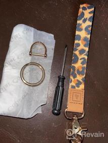 img 6 attached to Leopard Car Keychain Wristlet Strap Hand Wrist Lanyard Key Chain Cool Keychain