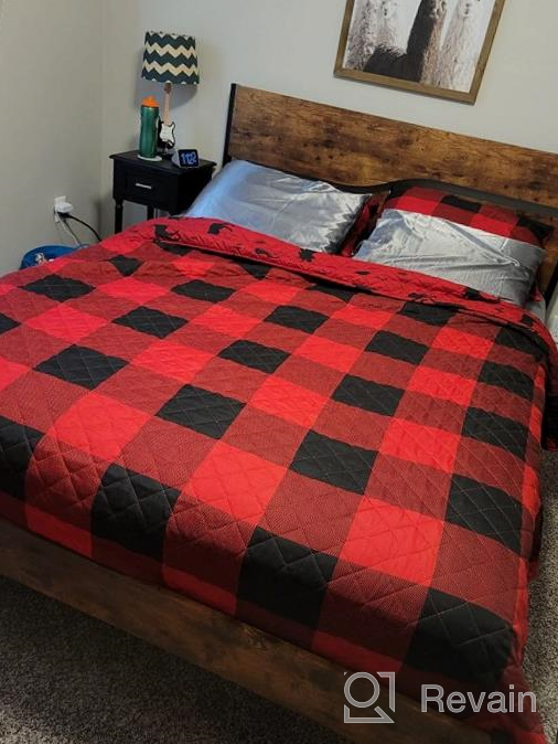 img 1 attached to VECELO Full Size Rustic Platform Bed With Vintage Wood Headboard And Strong Metal Slats For Optimal Mattress Support review by Nick Singh