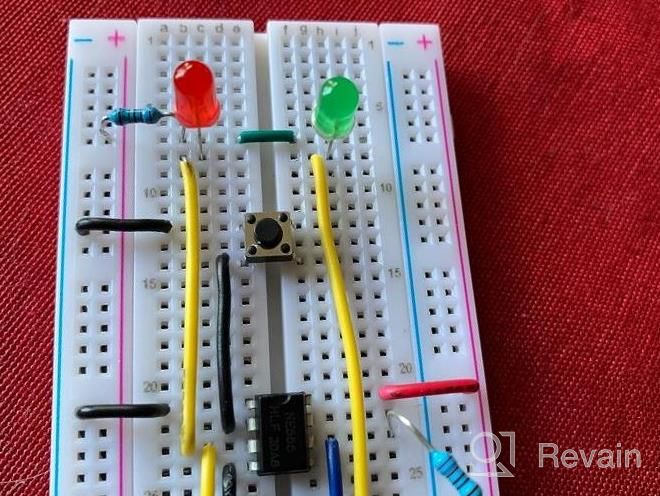 img 1 attached to 4PCS Breadboards Kit Include 2PCS 830 Point 2PCS 400 Point Solderless Breadboards For Proto Shield Distribution Connecting Blocks review by Michael Barrett