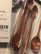 img 1 attached to 🥄 Eco-Friendly Wooden Spoons for Eating, ADLORYEA 9-Inch Small Wooden Soup Spoon Mixing Stirring Tasting, Set of 6 Wood Spoons for Soup and Korean Food, Non-Stick Wooden Eating Utensils review by Smooth May