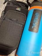 img 1 attached to Adjustable Water Bottle Carrier Bag With Shoulder Strap And Multiple Pockets - Neoprene Sleeve For Hiking, Traveling, And Camping - Sports Water Bottle Accessories By Nuovoware review by Chris Wagner