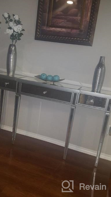 img 1 attached to Mirrored Console Table By Pulaski Damon, 59 Inches Long X 12.25 Inches Wide X 33 Inches High review by Tuan Core