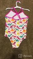 img 1 attached to Girls UPF 50+ One Piece Swimsuit Hawaiian Ruffle Bathing Suit Beach Surfing 4-10 Years review by Dawn Edwards