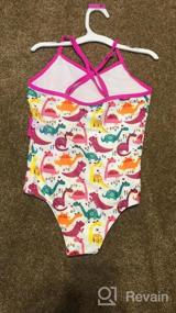 img 6 attached to Girls UPF 50+ One Piece Swimsuit Hawaiian Ruffle Bathing Suit Beach Surfing 4-10 Years