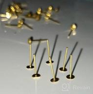 img 1 attached to DIY Earring Making Kit - 700Pcs Flasoo Earring Posts And Backs For Jewelry Making review by Ashley Jones