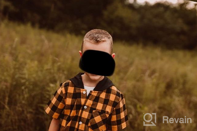 img 1 attached to 👕 Stylish and Comfortable: SHOOYING Little Boys Long Sleeve Plaid Button Down Shirt review by Juan Harrington