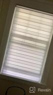 img 1 attached to LUCKUP White Horizontal Zebra Dual Roller Blinds Day And Night Curtains - Easy To Install 17.7" X 59" Window Shade - Optimal For SEO review by Sean Santhanam