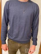 img 1 attached to Stay Stylish And Cozy With MLANM'S Men'S Slim Fit Knitted Crew-Neck Sweater review by Carlos Krueger