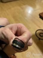 картинка 1 прикреплена к отзыву 🔨 Норвежские викингские кольца из нержавеющей стали - настраиваемое кольцо для мужчин и женщин, идеально подходит для облегчения тревоги - FaithHeart от Matthew Owens