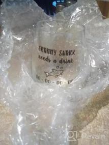 img 5 attached to Papa Shark'S Thirsty Rescue: Funny Libbey Stemless Wine Glass For Dads