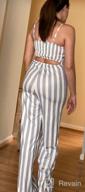 img 1 attached to Women'S Sexy Striped Jumpsuit With Tie Bowknot - SheKiss Summer Rompers review by Garry Ortiz