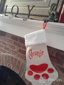 img 7 attached to Customizable 20 Inch Christmas Stockings - Rustic Holiday Decorations And Perfect Family Gifts