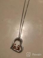 img 1 attached to Sterling Silver Heart Pendant Necklace: Always My Sister Forever My Friend - Ideal Sister Gifts for Birthday, Christmas, Women, Best Friend, and Classmates review by Maria Adams