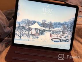 img 6 attached to Фиолетовый чехол для iPad Pro 12,9 2018 г., подставка Auto Dormancy Stand Folio с поддержкой Apple Pencil Charging Multi-Angle Viewing для iPad Pro 3-го поколения 12,9-дюймовой версии 2018 г. - Skycase