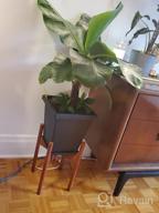 img 1 attached to Bamboo 2-Tier Indoor Plant Stand Set - Adjustable, Modern Décor For Living Rooms, Bedrooms, Patios, And More review by Dan Deng