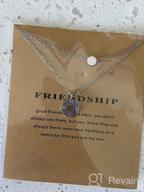 img 1 attached to Baydurcan Friendship Anchor Compass Necklace: Good Luck Elephant Pendant Chain with Message Card – Gift Card Included review by Andres Mayes