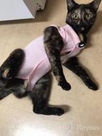 картинка 1 прикреплена к отзыву Cat Surgery Recovery Suit: Surgical Abdominal Wound Protection For Indoor Pets - E-Collar Alternative Post-Surgery Pajama Suit от Daniel Pierce