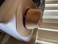 img 1 attached to Stylish Fedora Hats For Women With Adjustable Belt Buckle, Wide Brim, And Changeable Band - Perfect For Sun Protection And Styling As A Straw Panama Hat review by Patrick Brinson