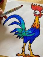 img 1 attached to Lebze Washable Coloring Markers, 6 Colors Toddler Markers For Kids Ages 2-4 Years, Non-Toxic Art School Supplies Broad Line Flower Monaco review by Adrienne Parker