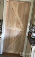 img 1 attached to 48In X 84In Grey Sliding Barn Door With 8Ft Hardware Kit, Pre-Drilled Ready To Assemble DIY Unfinished Solid Spruce Wood Panelled K-Frame review by Dave Wolf