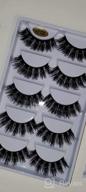 img 1 attached to Vibrant Colored 6D Russian D Curl Lash Strips: Veleasha Lashes Faux Mink 5 Pairs Pack (Red-C05) review by Mike Griffin