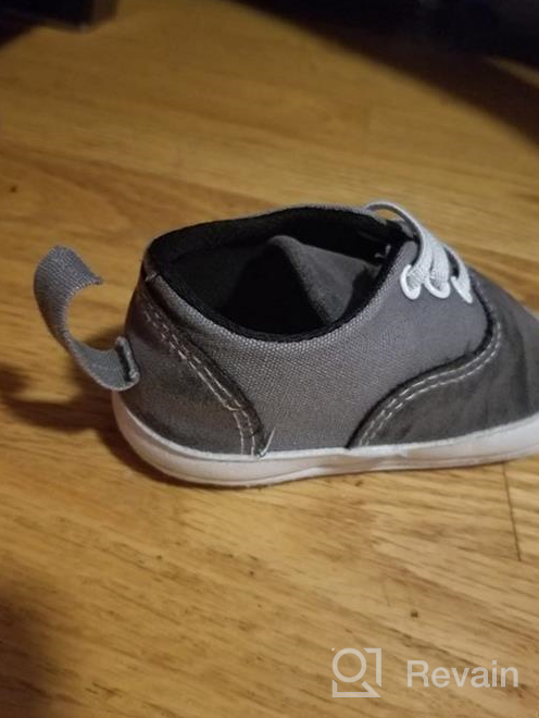 img 1 attached to BENHERO Canvas Toddler Sneaker: Anti-Slip Baby Boys and Girls First Walkers Candy Shoes, Available in 12 Colors - Sizes 0-24 Months (13cm, 12-18 Months Toddler, Aa/Red) review by Carlos Jass