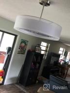 img 1 attached to Stylish And Elegant Double Drum Pendant Light With Adjustable Height - TZOE Drum Light review by Chris Meckler