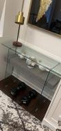 картинка 1 прикреплена к отзыву Modern Glass Console Table With Storage - Perfect For Small Spaces - Use As An Entryway Table, Writing Desk, Computer Desk, TV Stand, Or Buffet Table - Stylish Accent Furniture From Ivinta от Brandon Wong