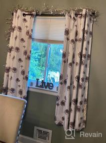 img 5 attached to Gray Dandelion Floral Botanic Thermal Insulated Blackout Curtains - 2 Layers, 2 Panels, Grommet Top, Energy Saving, Room Darkening - 52X84 Inches Each Panel By DriftAway