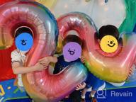 img 1 attached to 🎈 Reusable 40 Inch Blue Number Balloons for Memorable 1st, 2nd, 10th, 12th, 20th, 21st, 22nd Birthday Decorations review by Kevin Campos