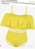 img 1 attached to Flaunt Your Curves In Style With Sovoyontee'S Plus Size High Waist Swimsuit review by Lisa Phelps