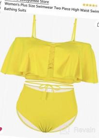 img 6 attached to Flaunt Your Curves In Style With Sovoyontee'S Plus Size High Waist Swimsuit