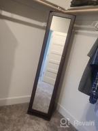 img 1 attached to Valentines Day Gift: TWING 360° Jewelry Armoire W/ Mirror, Full Length Cabinet & Soft Velvet Interior - Marble White review by Christine Flores