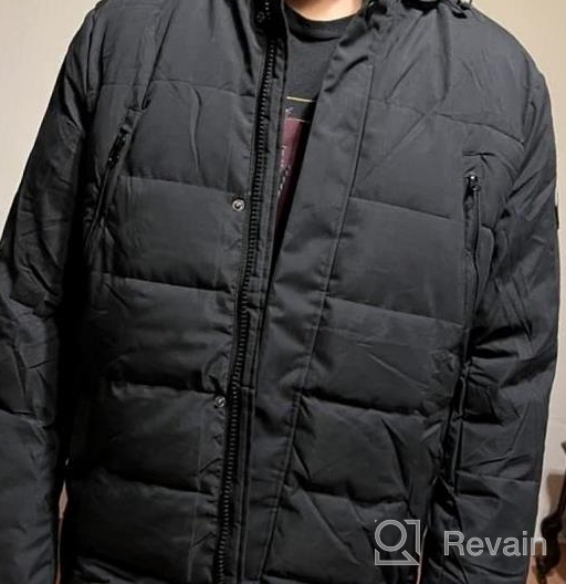 img 1 attached to Men'S Winter Puffer Jacket With Quilted Padding And Hood By Bellivera Parka review by Jason Caldwell