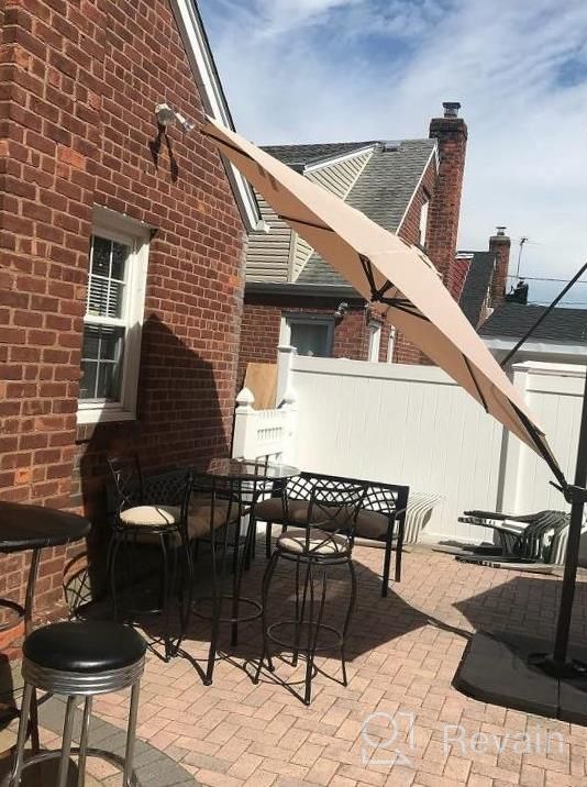 img 1 attached to Stay Cool And Protected: Introducing The Wikiwiki S Series Cantilever Patio Umbrellas With UV Resistant Fabric And 360 Rotation review by Paul Stevens
