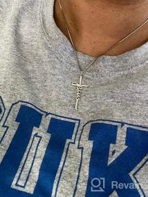 img 5 attached to Ожерелье Святого Креста: подвеска Бесконечного Сердца из 925 стерлингового серебра для женщин - идеальный христианский подарок