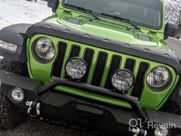 img 1 attached to EAG Front Bumper Rock Crawler With Fog Light Housing And Winch Plate Fit For 18-22 Wrangler JL review by Colin Watkins
