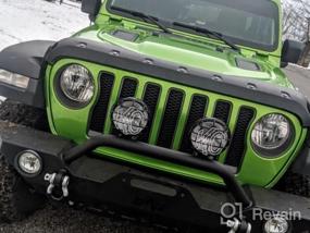 img 6 attached to EAG Front Bumper Rock Crawler With Fog Light Housing And Winch Plate Fit For 18-22 Wrangler JL