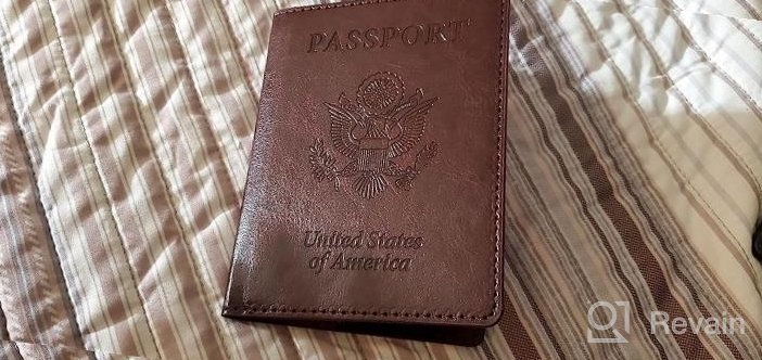 img 1 attached to Passport And Vaccine Card Holder Combo, TOOVREN Passport Holder With Vaccine Card Slot Travel Document Organizer, Travel Wallet Passport Cover & Vaccine Card Protector Passport Wallet For Men / Women review by Scott Galloway