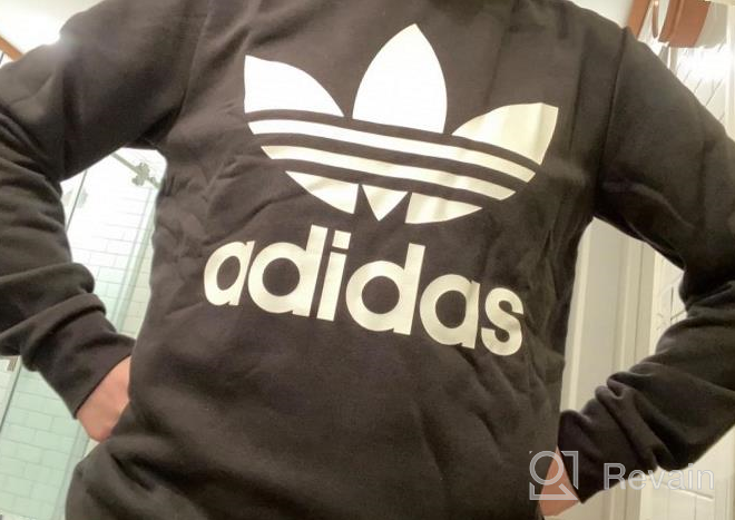 img 1 attached to Trefoil Crew Sweatshirt 👶 for Unisex-Child by adidas Originals review by Christopher Morgan