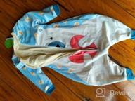 img 1 attached to Winter Sleepwear For Toddlers: MICHLEY Baby Sleeping Bag With Feet And Long Sleeves, Duck Design, Suitable For 5-6 Year Old Boys And Girls review by David Flores