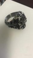 img 1 attached to Jude Jewelers Stainless Steel Gothic Skull Vintage Masonic Biker Ring: A Statement Piece for Bold Style and Edge review by Jason Wesley