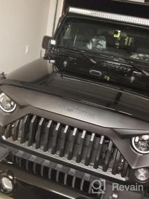img 5 attached to Matte Black Topfire Upgraded Front Grill For Jeep Wrangler Rubicon Sahara Sport JK/JKU 2007-2018 With Logo