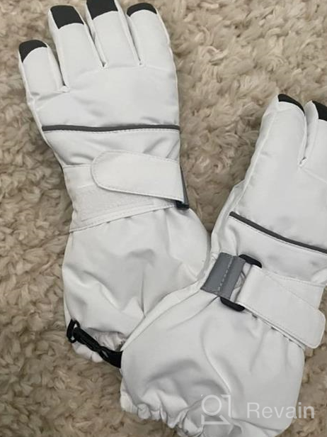 img 1 attached to 🧤 Cold Weather Winter Waterproof Gloves Mittens for Girls - Outdoor Accessories review by Daniel Casper