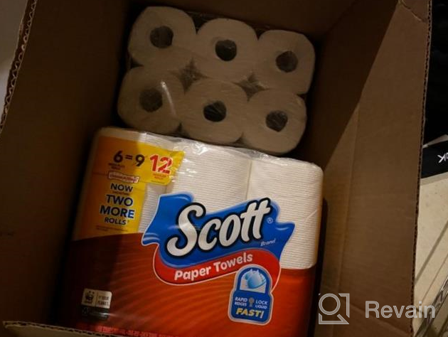 img 1 attached to Scott Paper Towels Choose-A-Sheet Mega Plus Rolls, 4 Packs Of 6 (24 Total), White review by Brandon Carraway